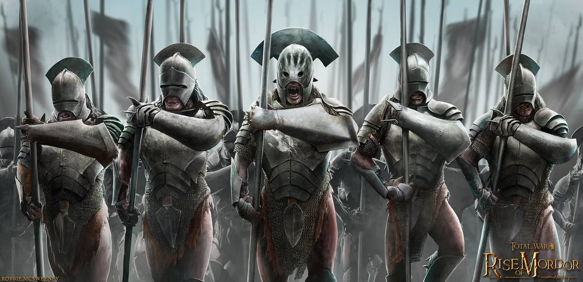 Урук-хай (арт Robbie McSweeney для мода "Total War: Rise of Mordor", DeviantArt).