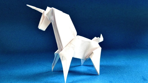 Ютуб видео: Оригами Единорог из бумаги | Как сделать лошадь из бумаги | Origami Paper Unicorn