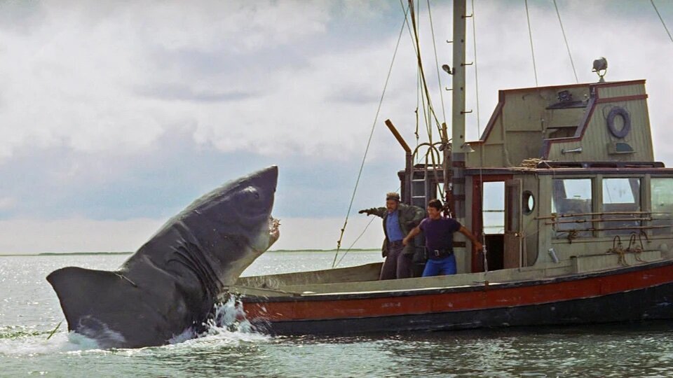 Кадр из фильма «Челюсти» / Jaws, 1975,  Universal Pictures