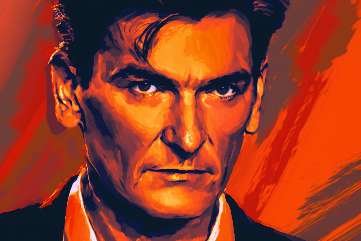 Чарли Шин в стиле Брента Линча от Midjourney