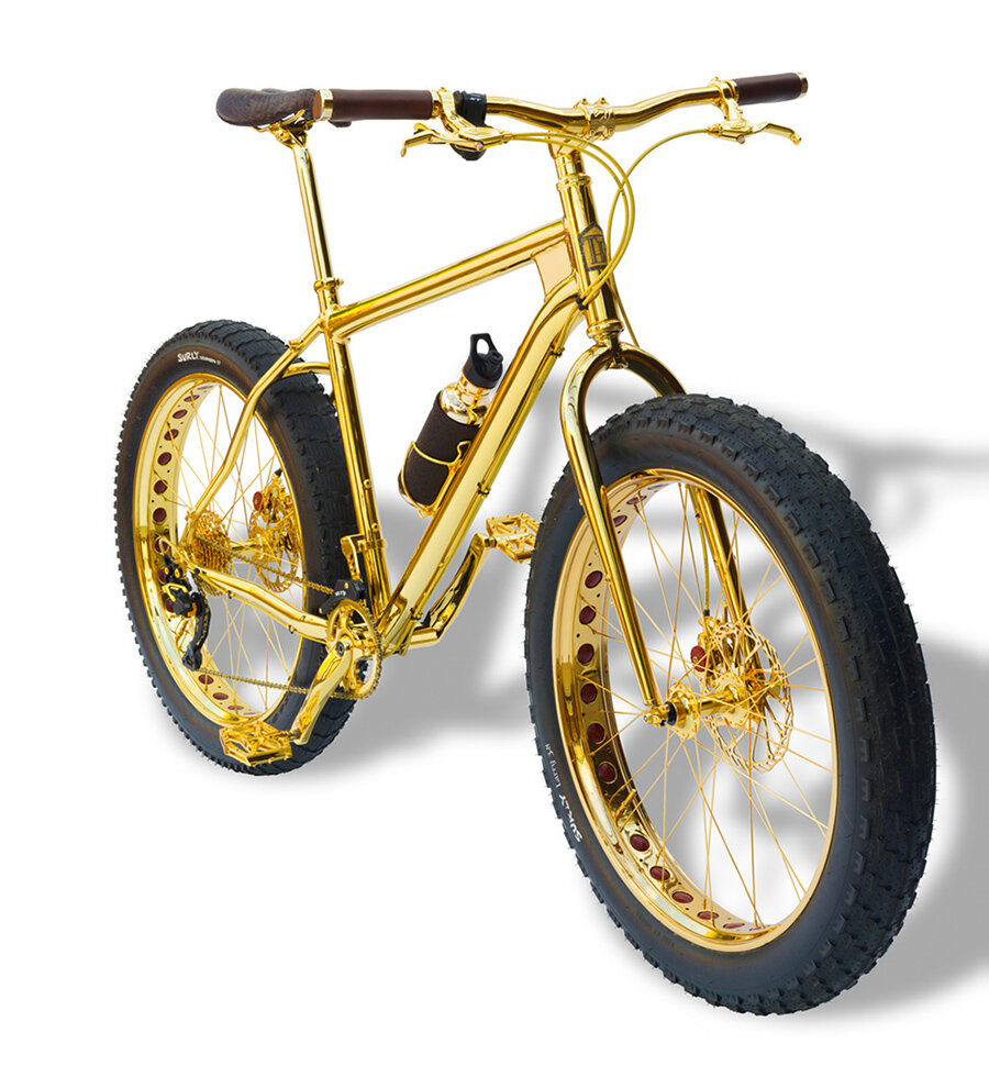 24k Gold extreme Mountain Bike