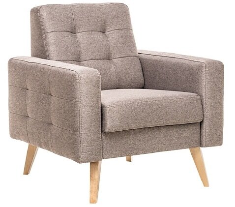 Кресло Поларис Натуральное дерево/Шпон ткань Малмо 08 (жаккард)