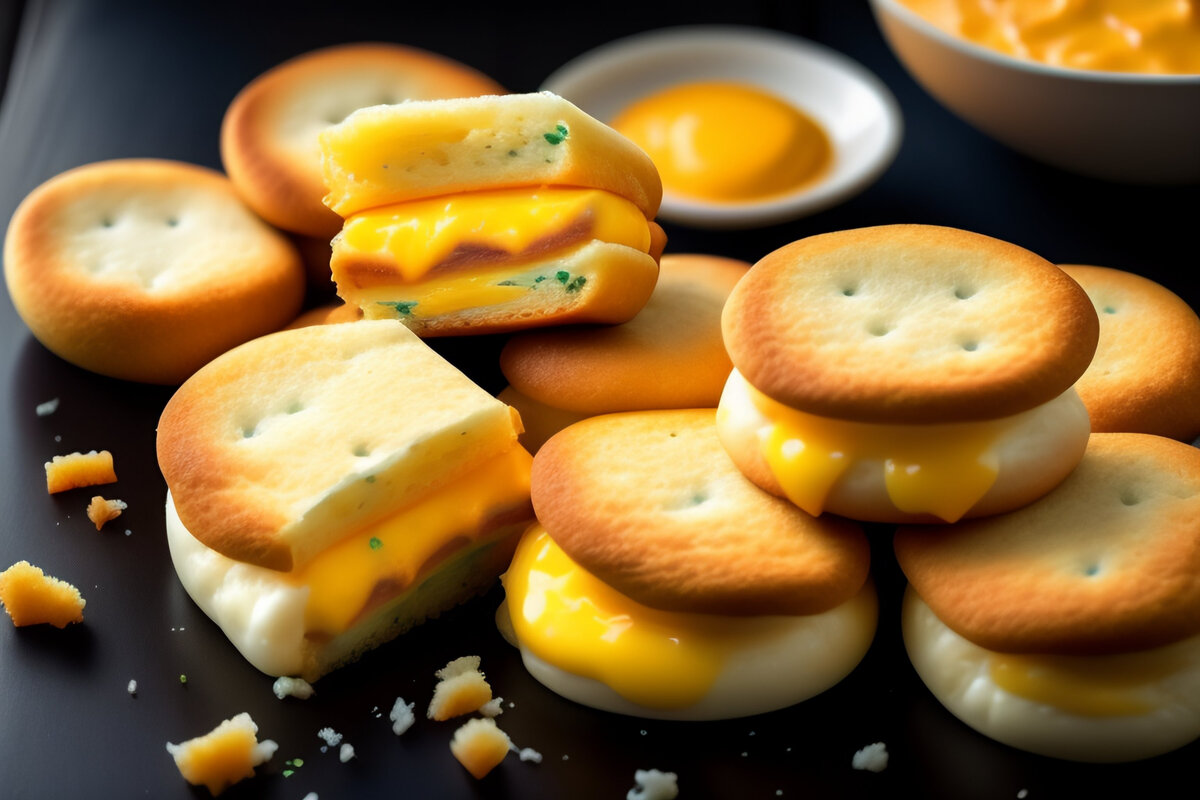Автор: Lexica, по описанию: Egg and Cheese Pockets