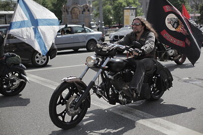    Президент мотоклуба "Ночные волки" Александр "Хирург" ©Андрей Стенин РИА Новости