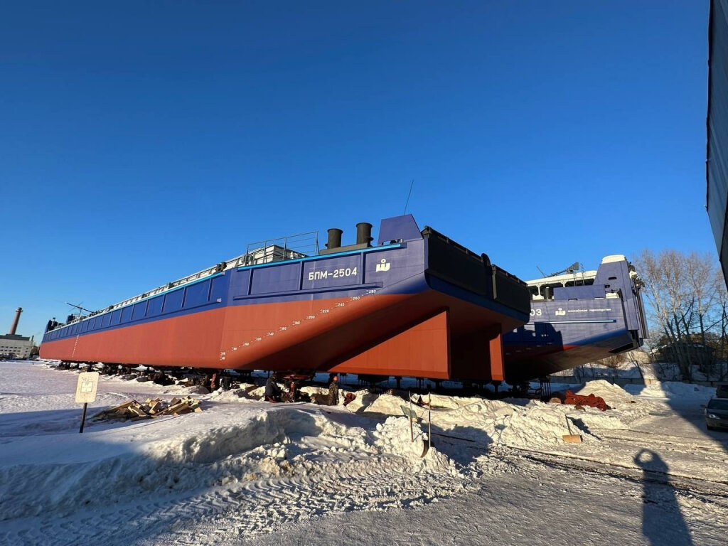 Четвертая баржа проекта RDB 66.68М / Фото: Самусьский судостроительно-судоремонтный завод  📷
