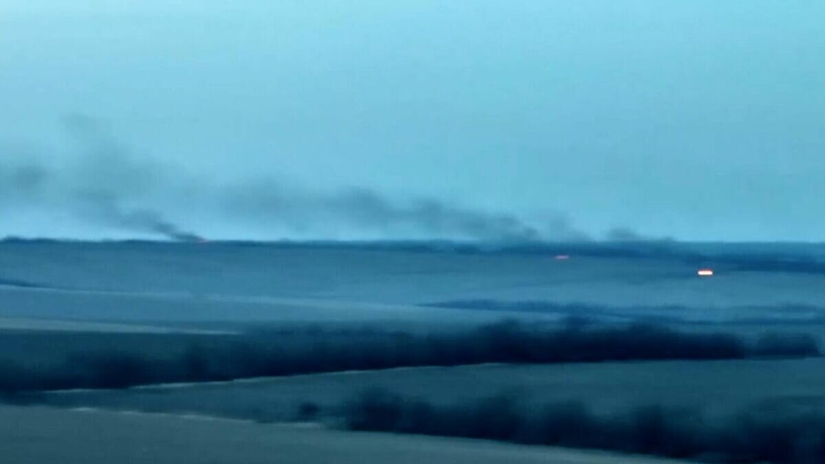    Кадры отражения попытки танкового прорыва ВСУ на Запорожском направлении© РИА Новости