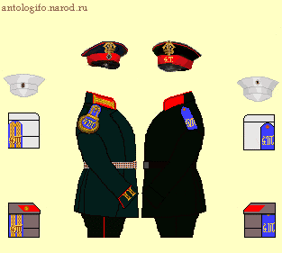 Схема обмундирование 4-го Туркестанского Линейного батальона 1900 год
