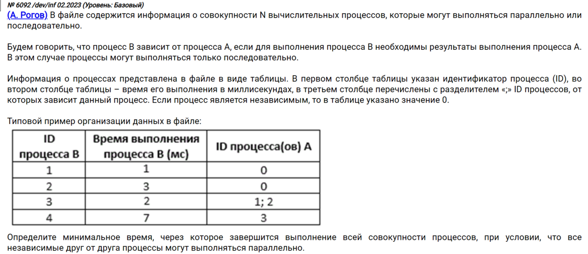 Примеры таблица 7