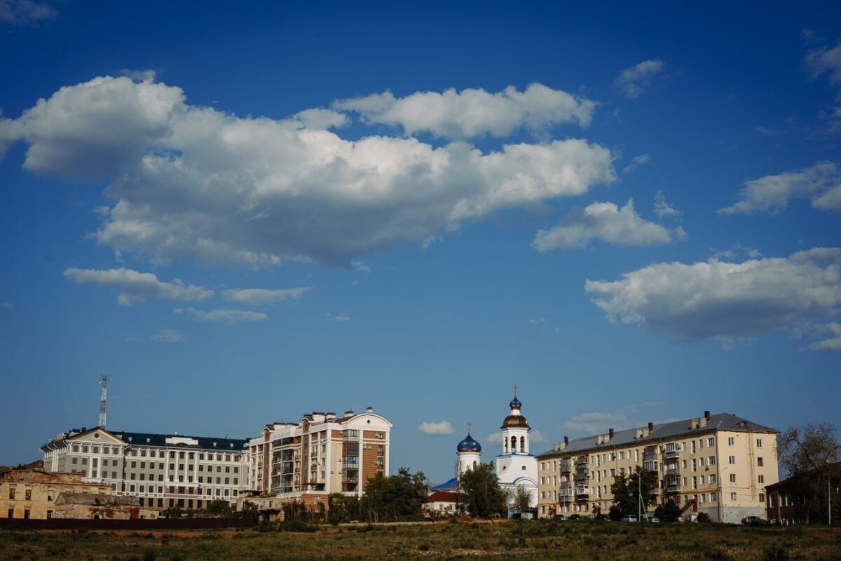 Набережная Урала в Оренбурге