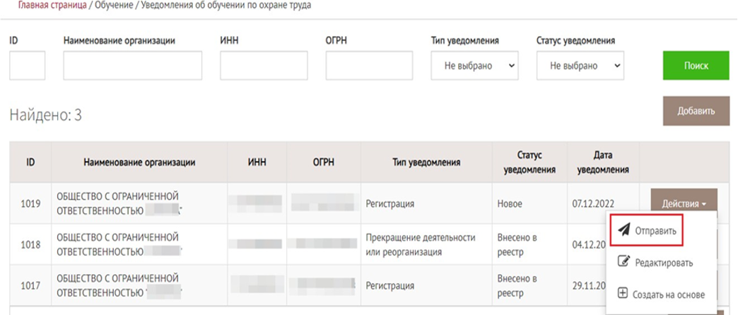 Реестр обученных по охране труда минтруда