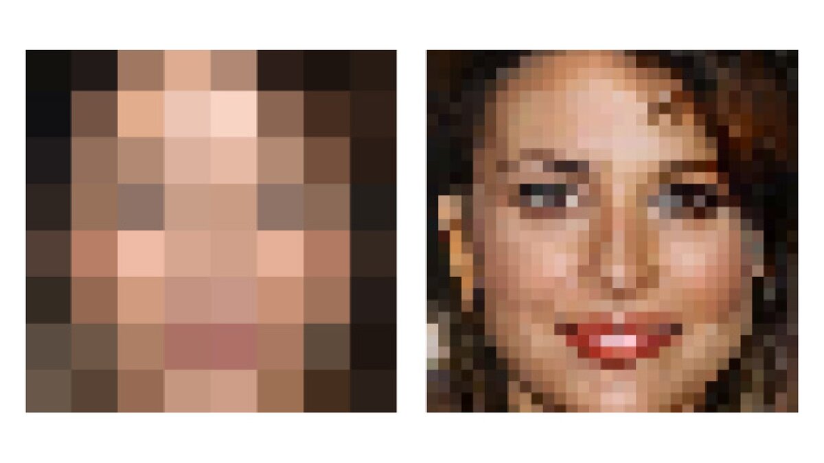 Плохое качество экрана. Пиксельное лицо. Пикселизация фото. Цензура квадратиками.