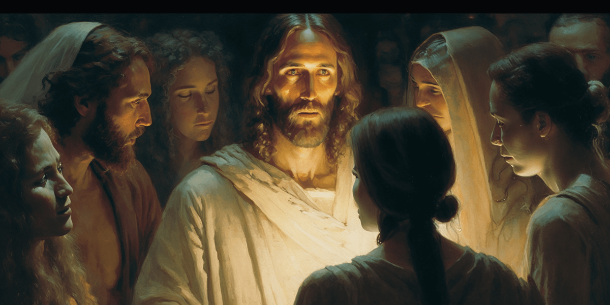  , Nikolai Ge: A religious scene with a compassionate portrayal of Christ and his followers