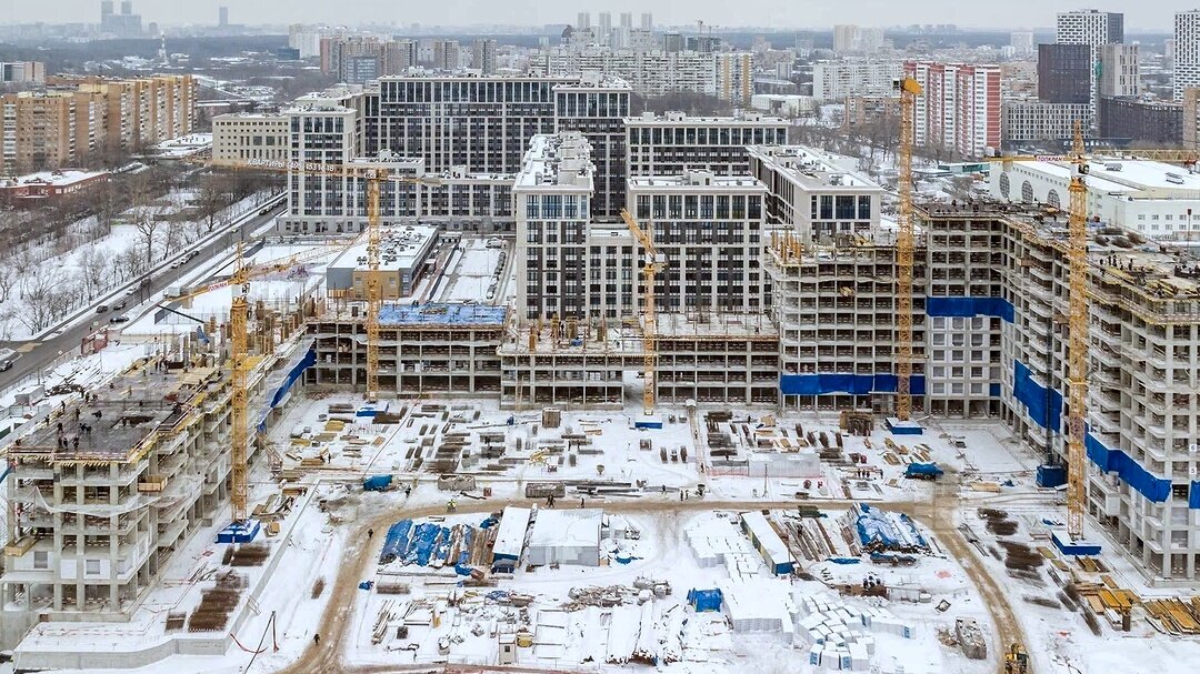 ЖК «Преображенская площадь» – аэросъемка Новострой-М