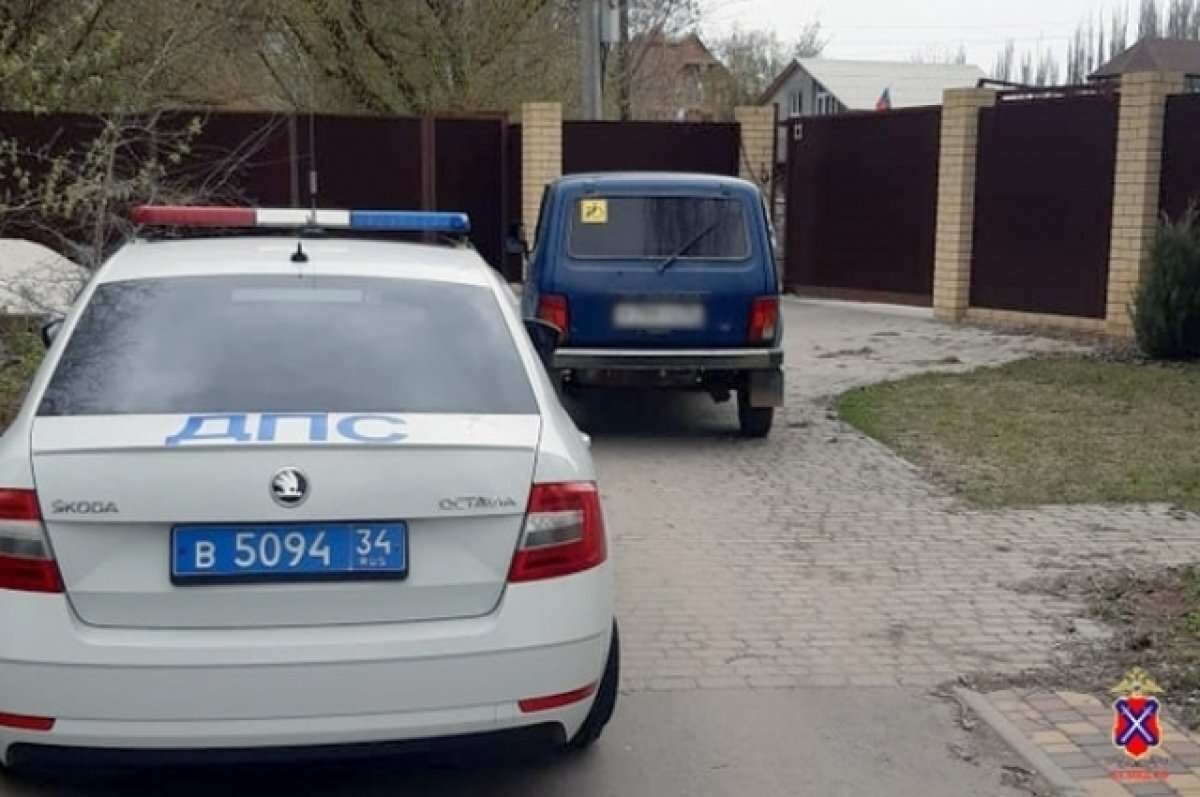    Угнавший «Ниву» волгоградец залез на забор, пытаясь скрыться от полицейских