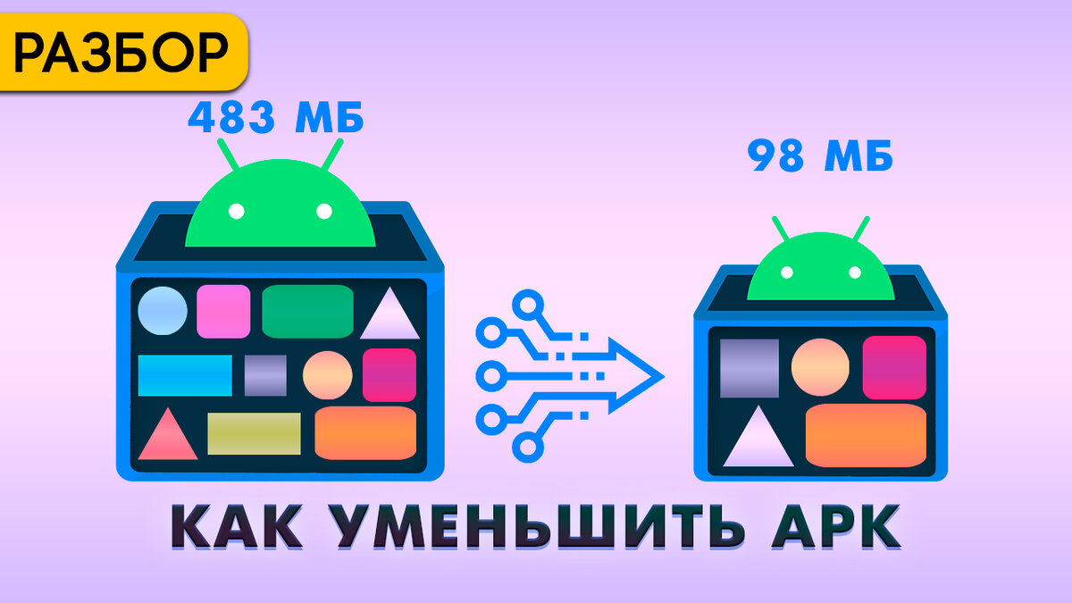 Как уменьшить размер APK | Android Broadcast | Дзен