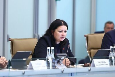    Первый зампред Правительства Московской области области Светлана Стригункова на совещании губернатора Московской области Андрея Воробьева с руководящим составом правительства Московской области и главами городских округов © Антон Чернов, «Подмосковье Сегодня»