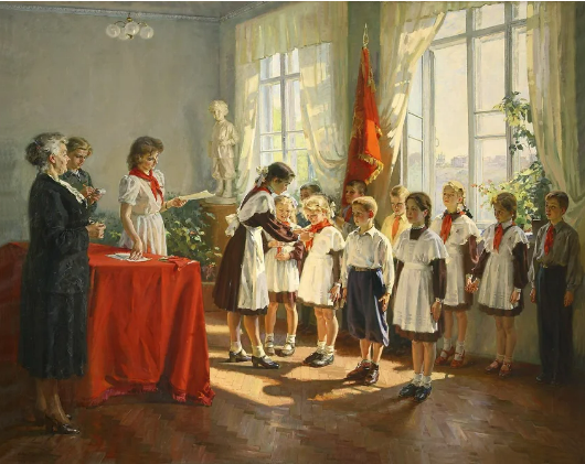 Иван Тихий «Прием в пионеры»