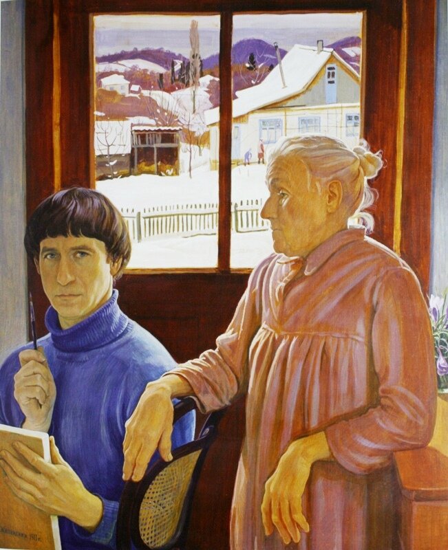 Д. Жилинский. Зима на юге.1977. Государственная Третьяковская галерея.