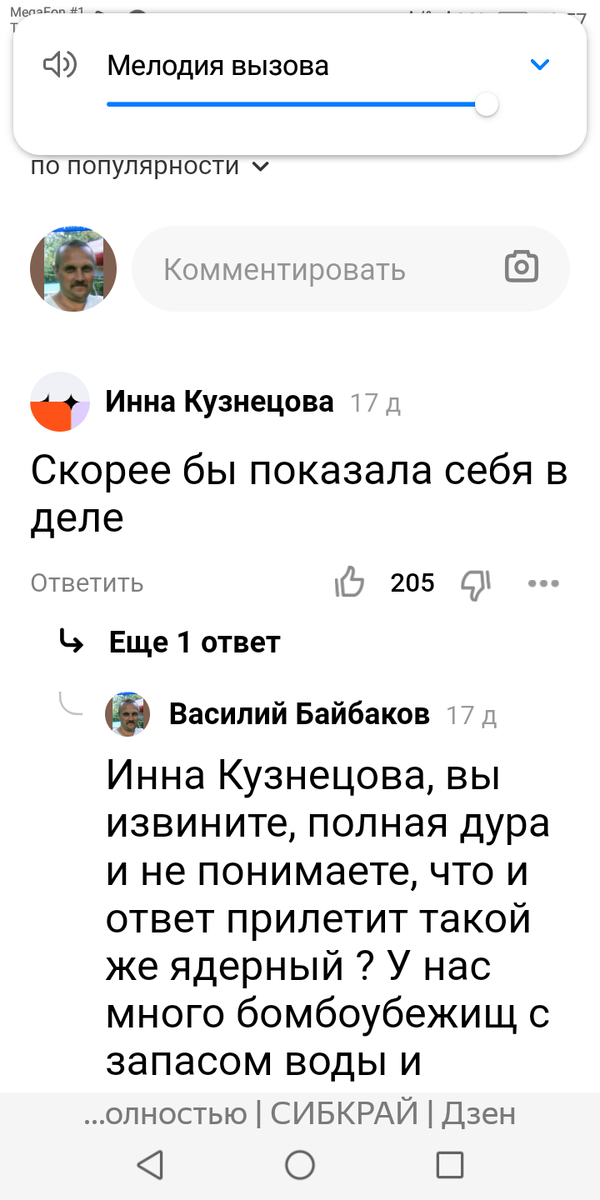Скрин автора статьи