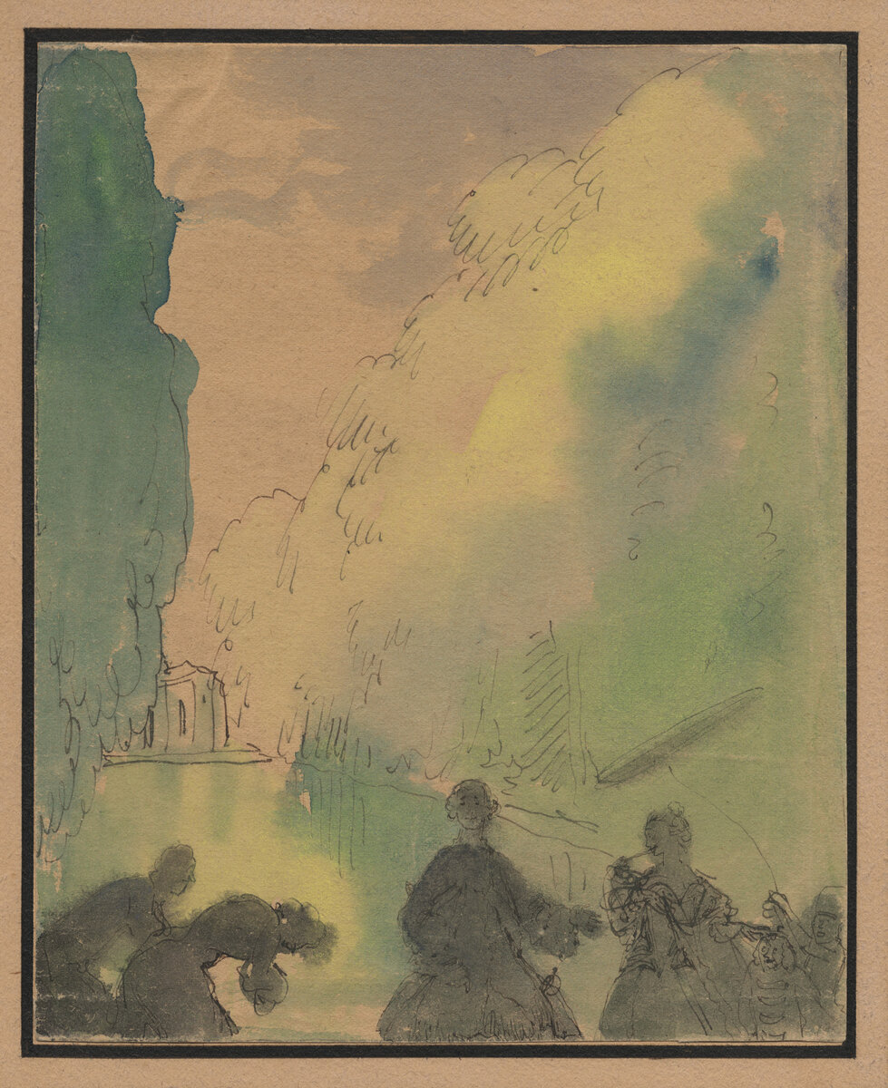 А. Н. Бенуа. Представление султанше. 1907. Собрание Ярославского художественного музея
