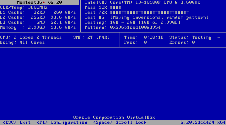 Memtest86+ 6.20