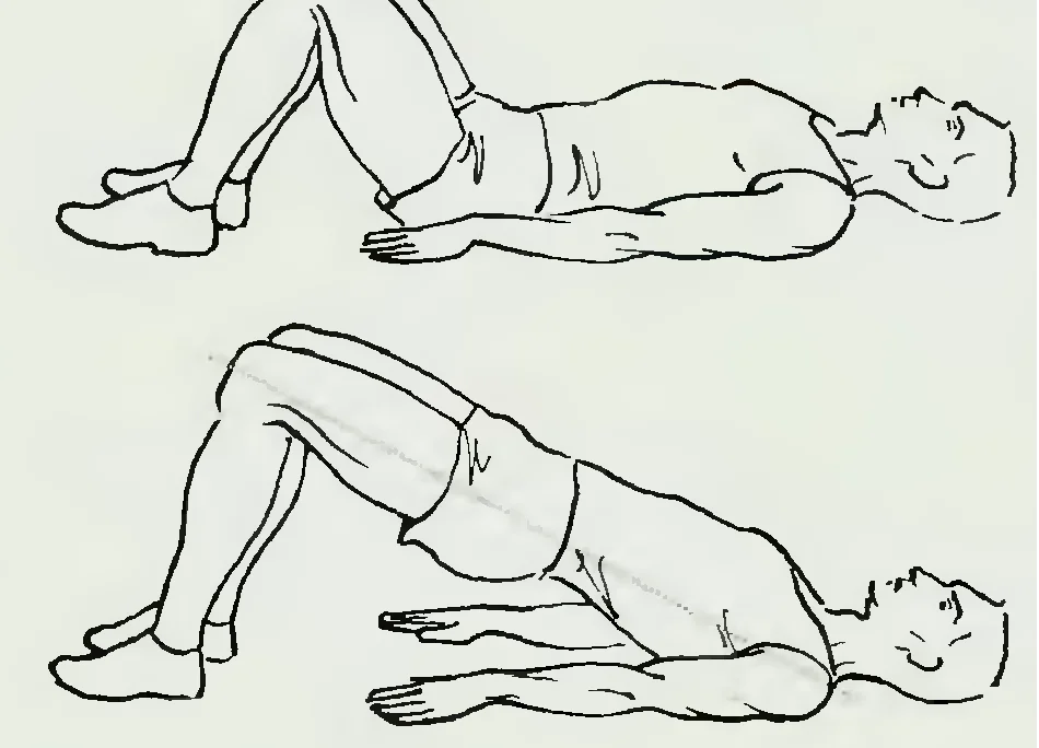 Спускаюсь плавно. Упражнения лежа на спине. Упражнение поднимание таза. Упражнение мостик лежа на спине. Лежа на спине ноги согнуты.