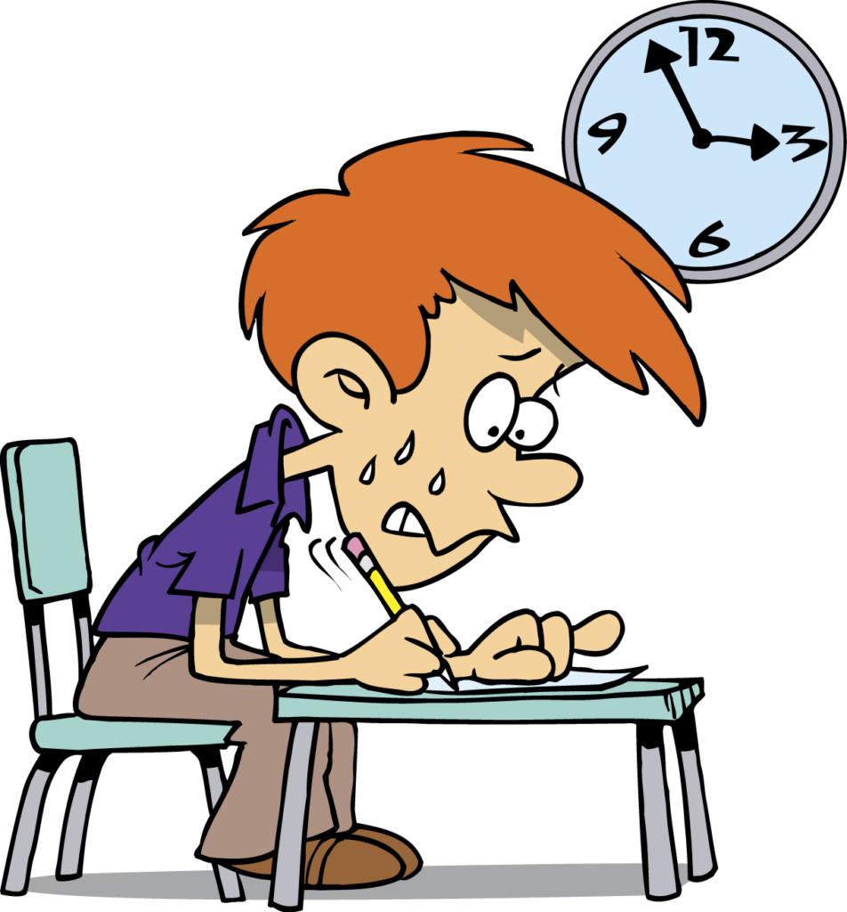 Теста я устал. Экзамены мультяшные. Стресс на экзамене. Стресс иллюстрации. Тревожность в школе.