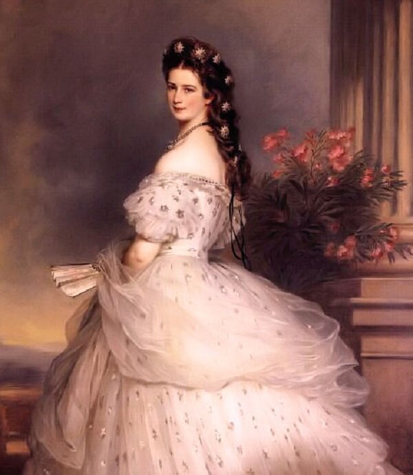 Елизавета Австрийская (Она же Сисси). Портрет работы Франца Винтерхальтера, 1865 год