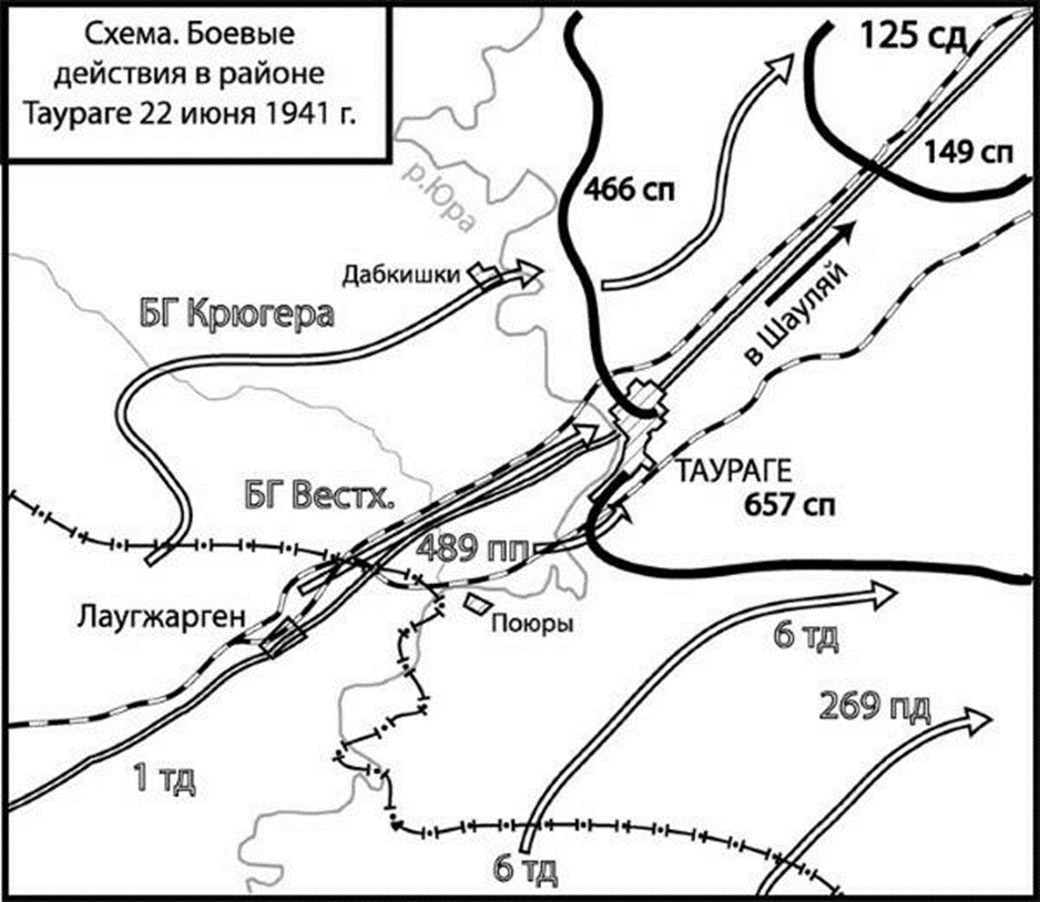 Схема по боям 125-ой сд. Расстояние до границы можно вычислить по расположению населённых пунктов.  От Туараге до границы 3-4 км. Яндекс-картинки