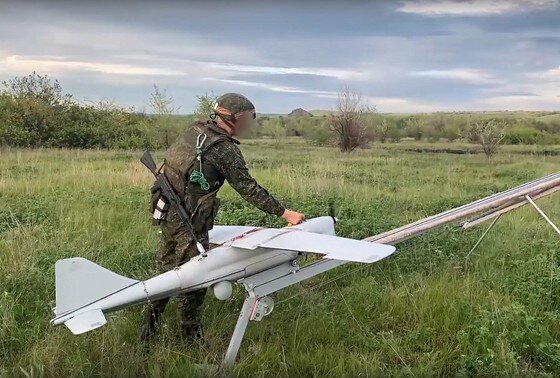    Запуск БПЛА «Орлан» ВС РФ
