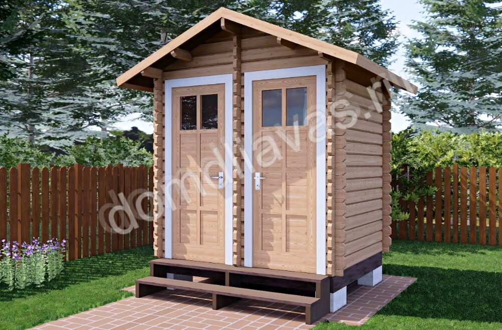 Душ-туалет Двойка 2,5х2 м