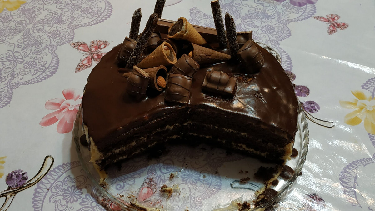 Шоколадный торт «На раз, два, три»