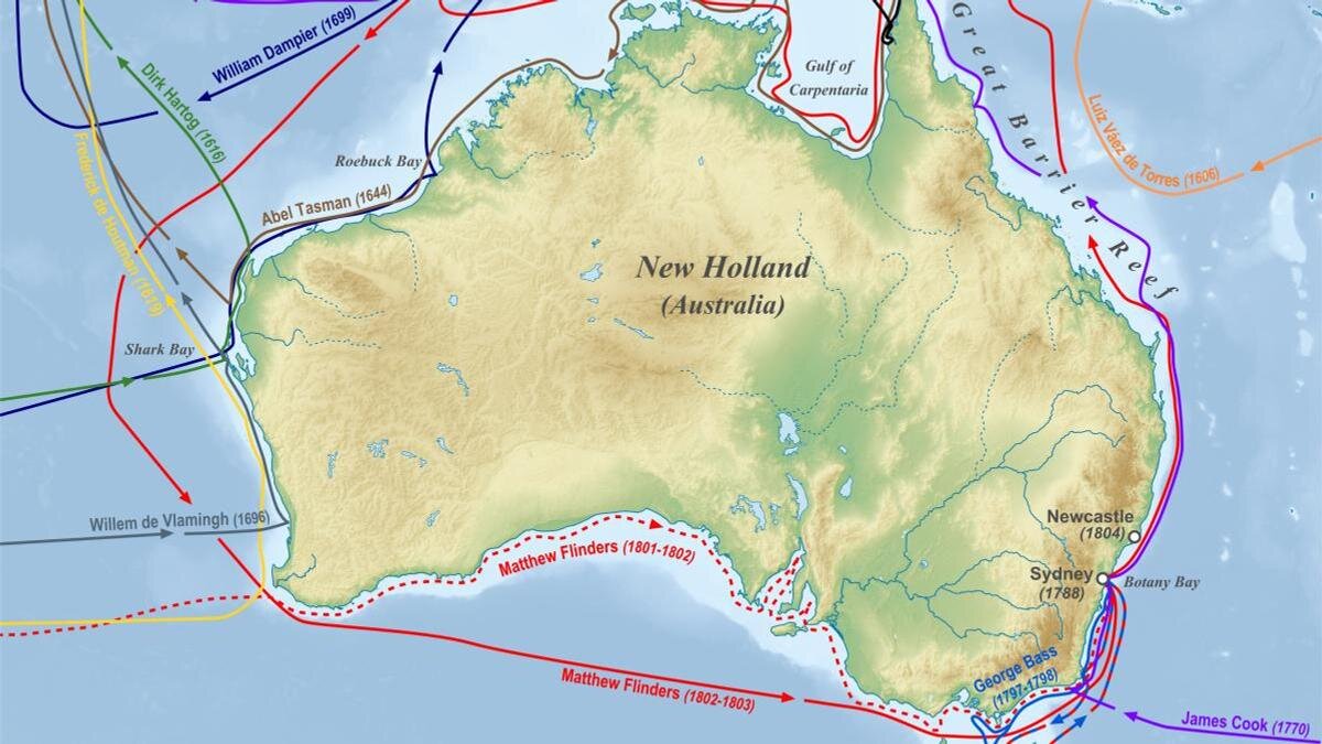    Открытие Австралии:Wikimedia/Lencer