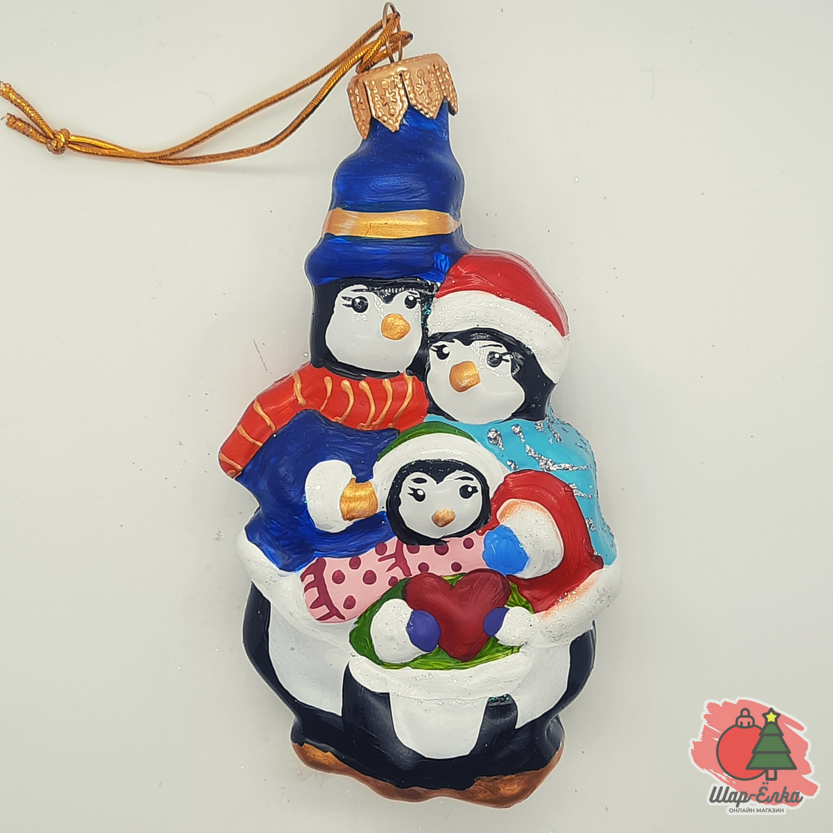 Ёлочная игрушка "Семейка пингвинов" (Эвис)