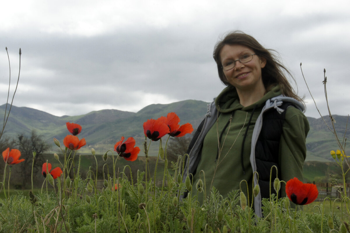 по дороге на бархан