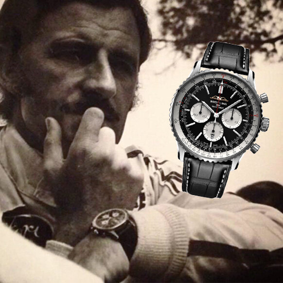 Грэм Хилл в хронографе Breitling Navitimer