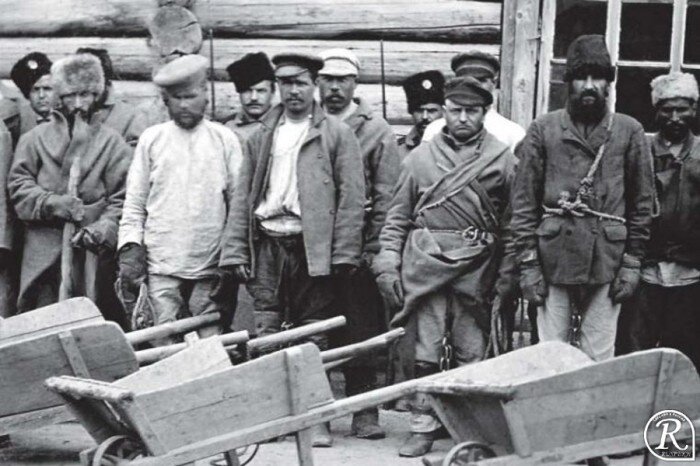 Каторжане Сахалина. Иллюстрация из открытых источников