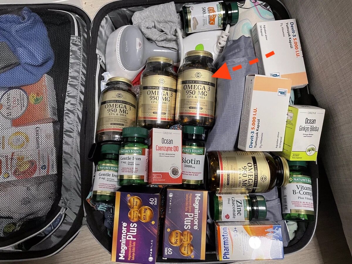 Чемодан с бадами в прошлом году