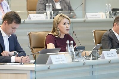    Министр соцразвития Московской области Людмила Болатаева на совещании с руководящим составом правительства Московской области и главами городских округов © Пресс-служба Губернатора и Правительства Московской области