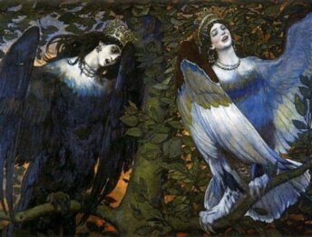 Фрагмент живописи М. Васнецова