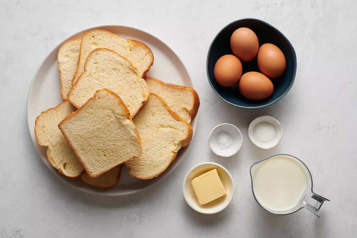 Простые и доступные ингредиенты для создания домашних французских тостов Фото: thespruceeats.com