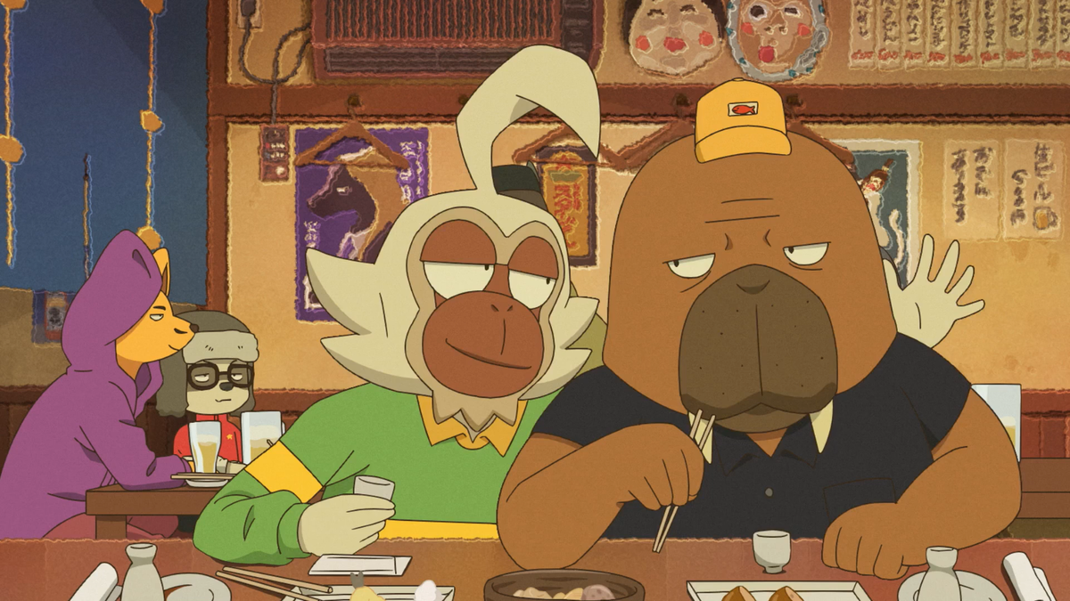 Морж-таксист Хироси Одокава из аниме «Случайное такси».