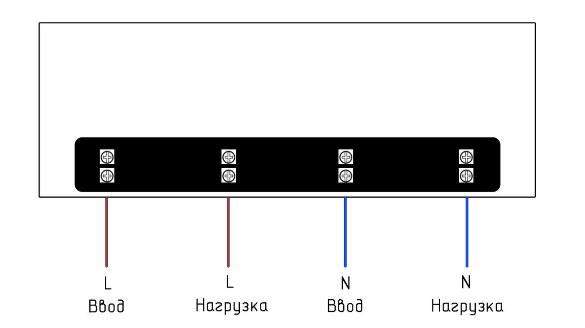 Схема подключения однофазного счетчика