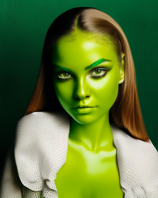 Боди-арт на абстрактном портрете