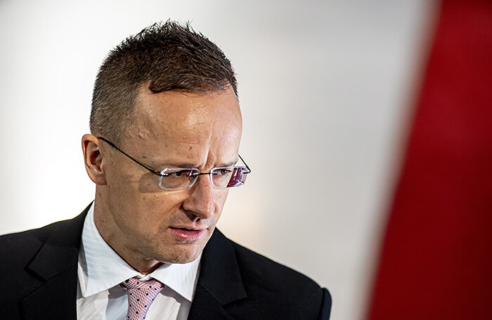    Министр иностранных дел Венгрии Петер Сийярто.EPA/ТАСС