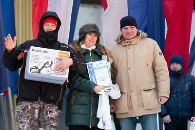    Победители фестиваля ледяных скульптур в Череповце ©Информагентство «Череповец»