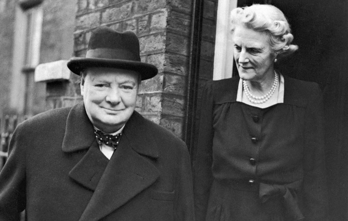 Уинстон Черчилль и Клементина.