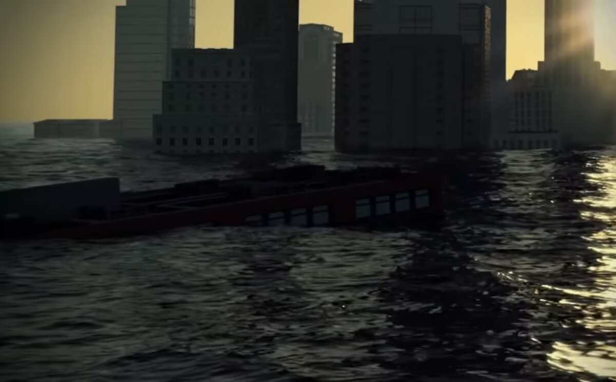 Вода заполняет город