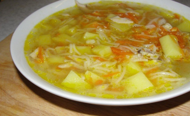 Ингредиенты для «Молочный картофельный суп с макаронами»: