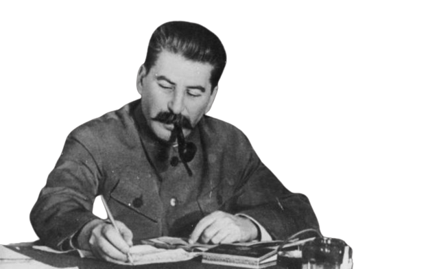 Иосиф Сталин за работой